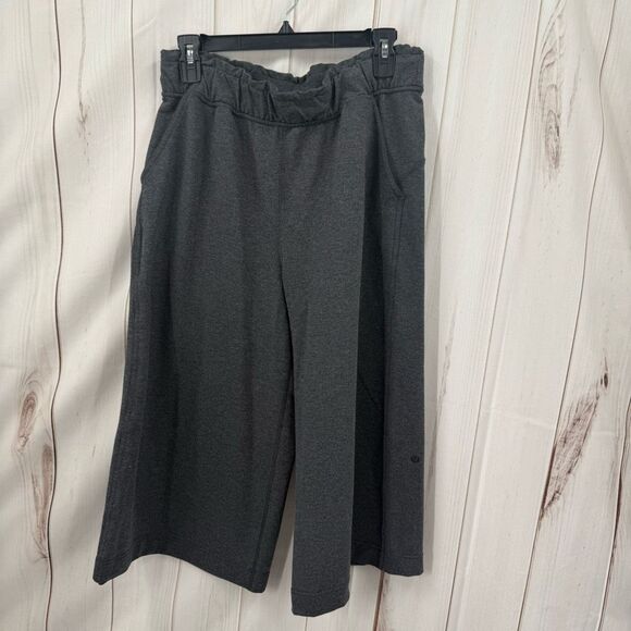 Lululemon Women’s 10 Grey Wide Leg Sweatpants - Picture 1 of 5